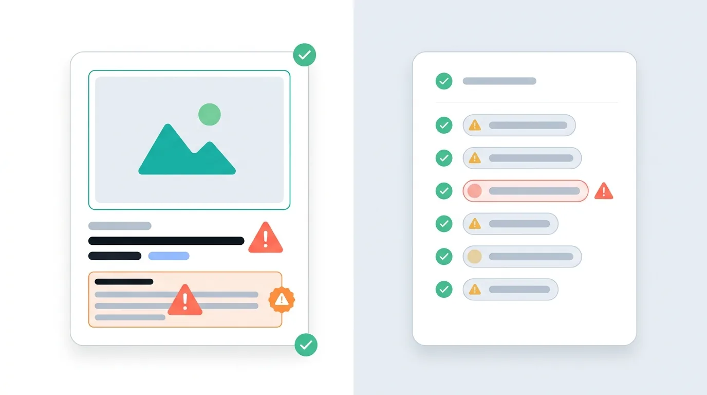 Visual breakdown of where intellectual property risks hide in a product listing