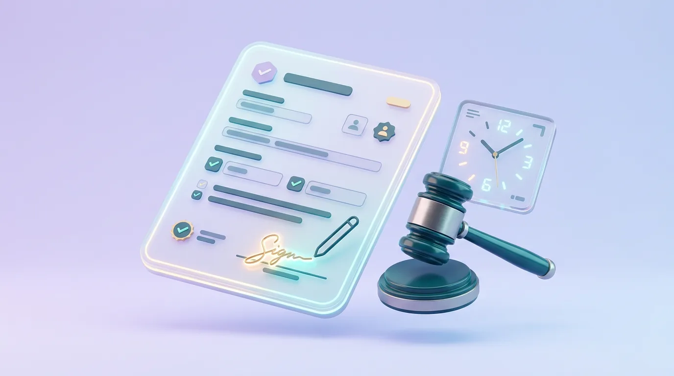 Etsy DMCA counter notice form and a judge gavel representing legal copyright dispute