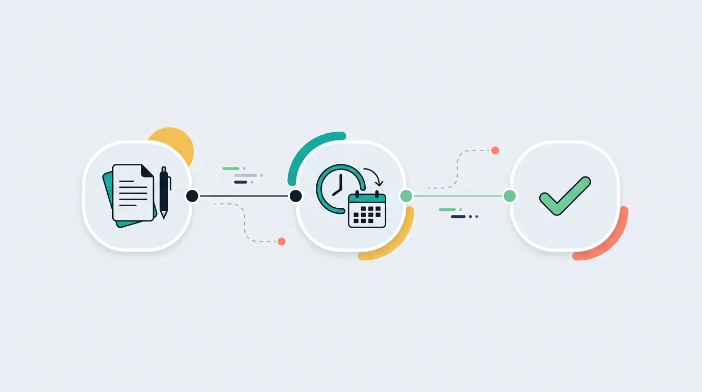 A visual timeline showing the 10-day Etsy DMCA counter-notice process