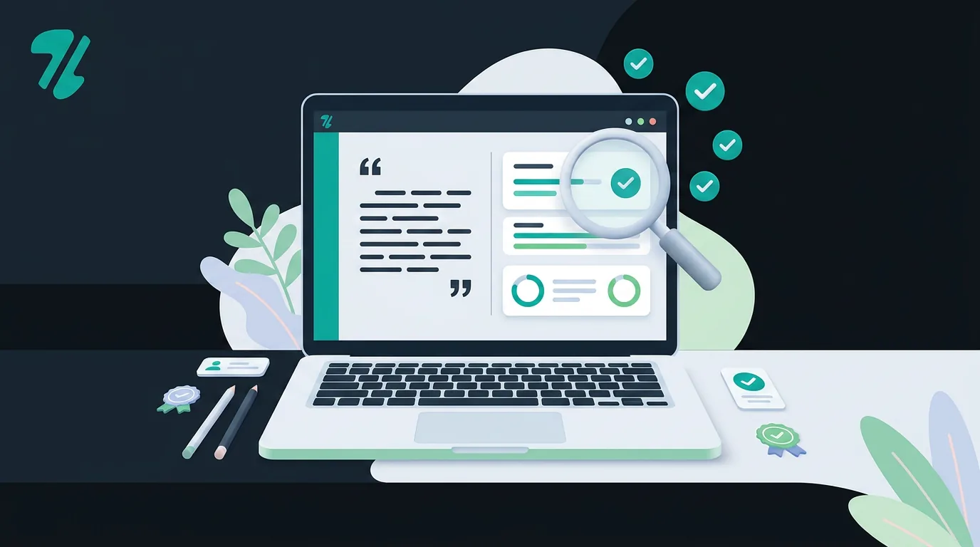 Etsy seller auditing digital quote prints on a laptop to avoid copyright and trademark strikes